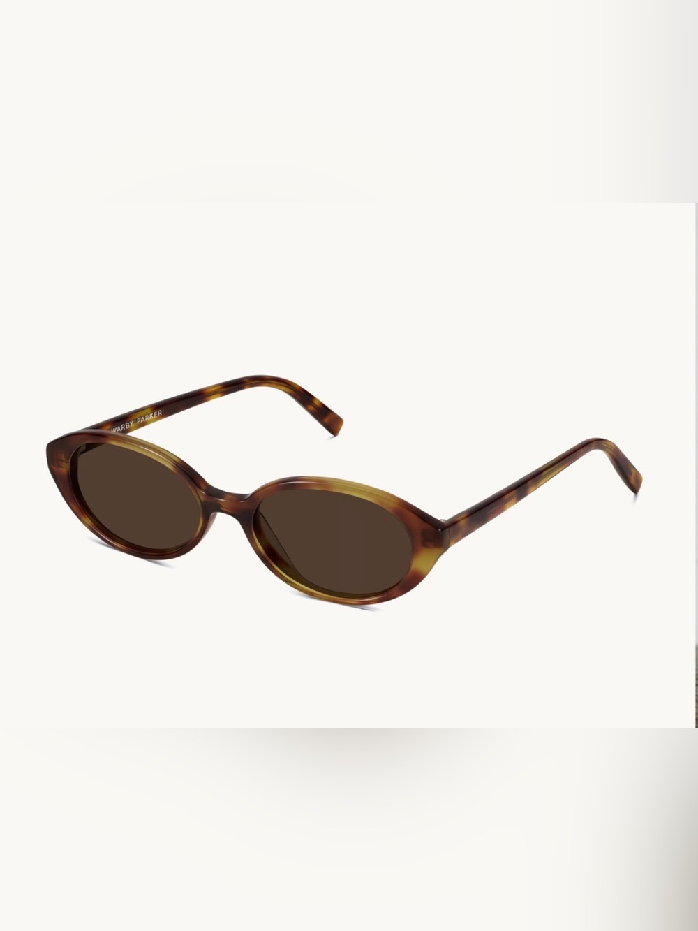 Warby Parker Franny Toffee Tortoise Sunglasses New in Protective Case